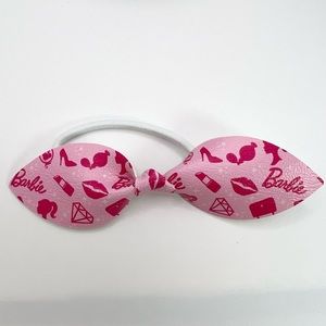 💕Barbie ponytail bow, lightweight, handmade, vegan leather.
